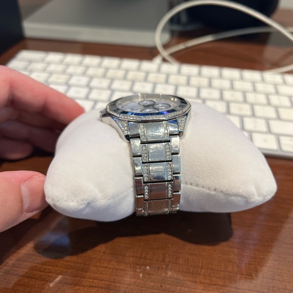 Bulova Men’s Stainless Steel Chronograph Silver Dial Watch C835180 13660002 - Picture 6 of 8